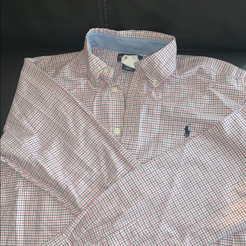 Polo button down 100% cotton